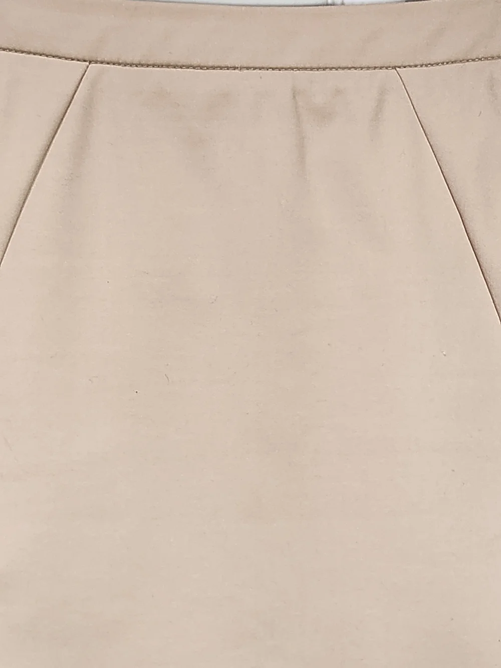 MNG Basics Beige High Waist Fitted Pencil Skirt Size 2